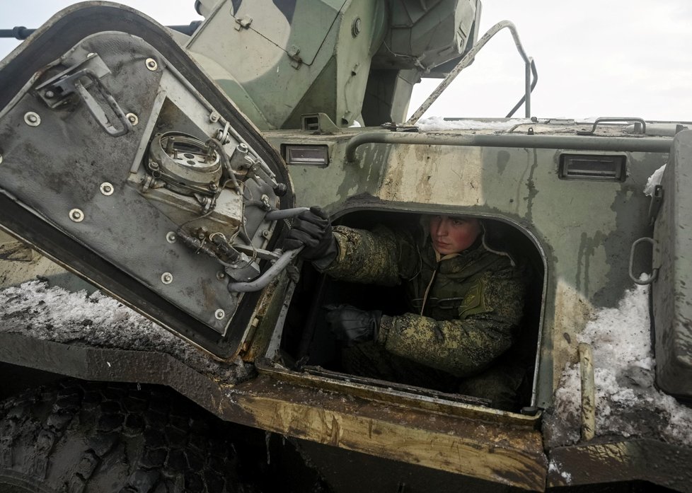 Ruská vojska pokračují v cvičeních nedaleko Ukrajiny, 26. leden 2021.