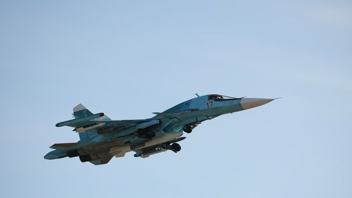 Stíhačka Suchoj Su-34.