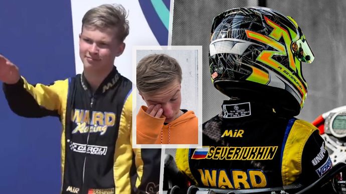 Mladičký ruský závodník Arťom Severjuchin