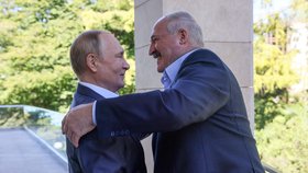 Vladimir Putin a Alexandr Lukašenko.
