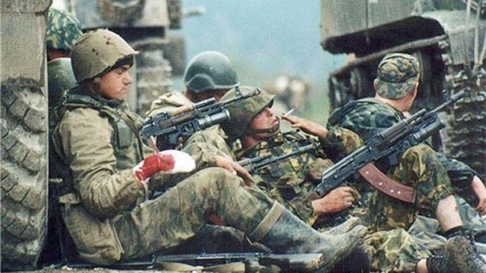 Ojedinělé fotografie z druhé čečenské války.