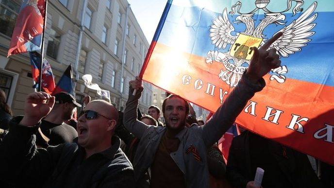 Na protiválečném pochodu se sešlo několik tisíc Moskvanů