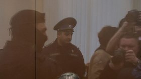 Darja Trepovová u soudu v Moskvě (4.4.2023)
