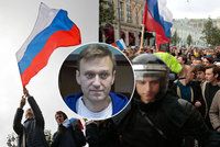 „Vše nejlepší a sbohem,“ volal dav odpůrců Putina. Demonstranty zatkla policie