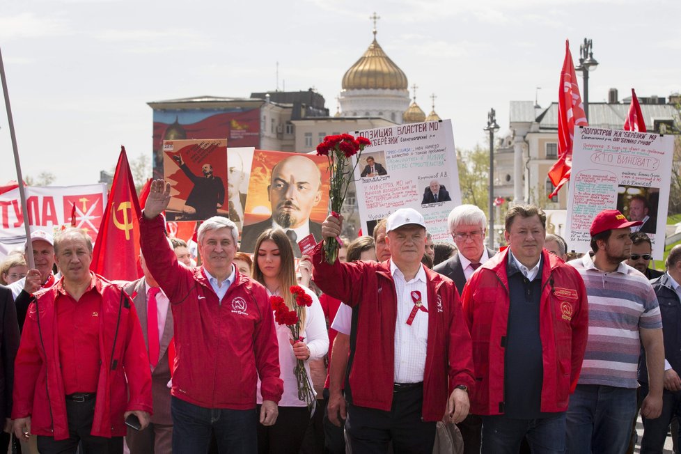 Oslavy a demonstrace na 1. máje v Rusku