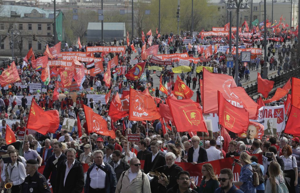 Oslavy a demonstrace na 1. máje v Rusku