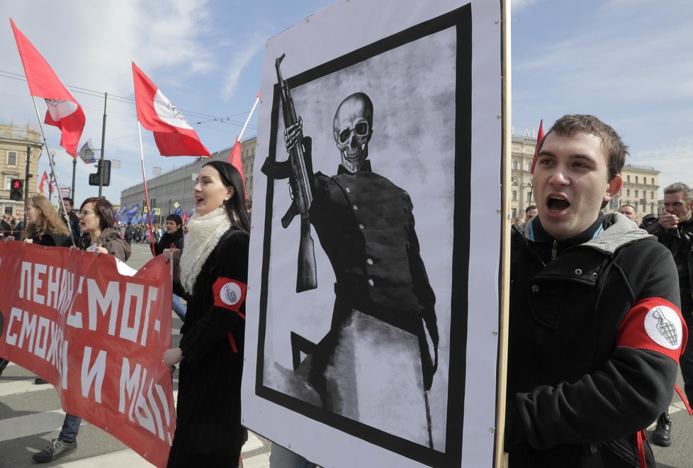 Oslavy a demonstrace na 1. máje v Rusku