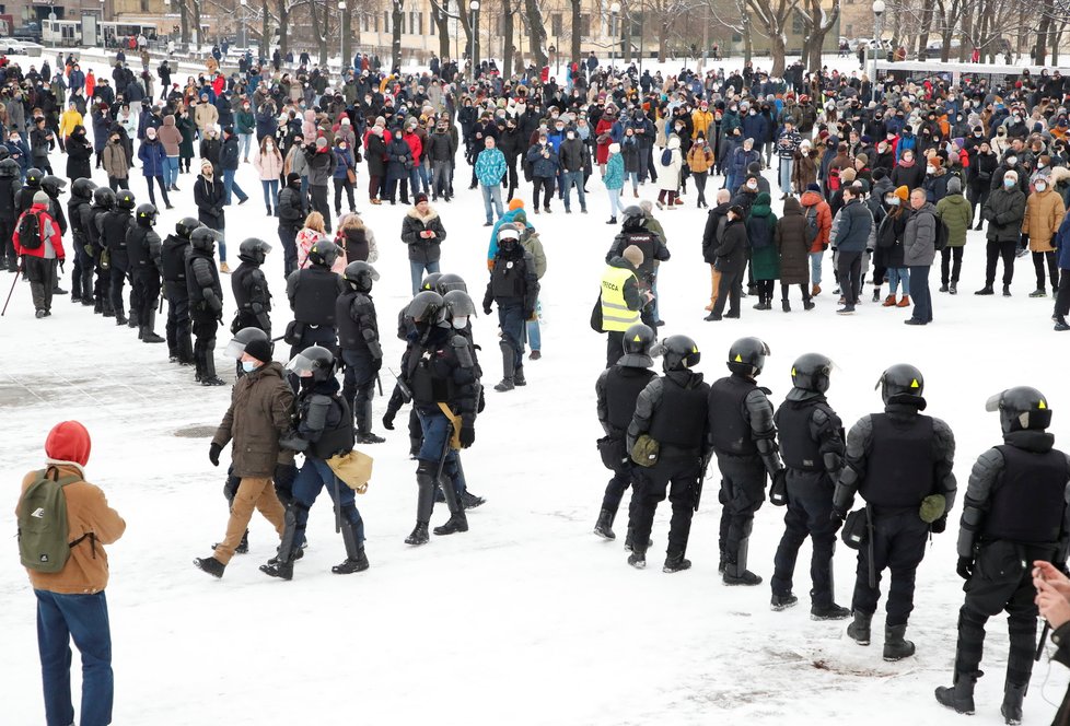 Rusko: Další protesty kvůli věznění Alexeje Navalného (31.1.2021)