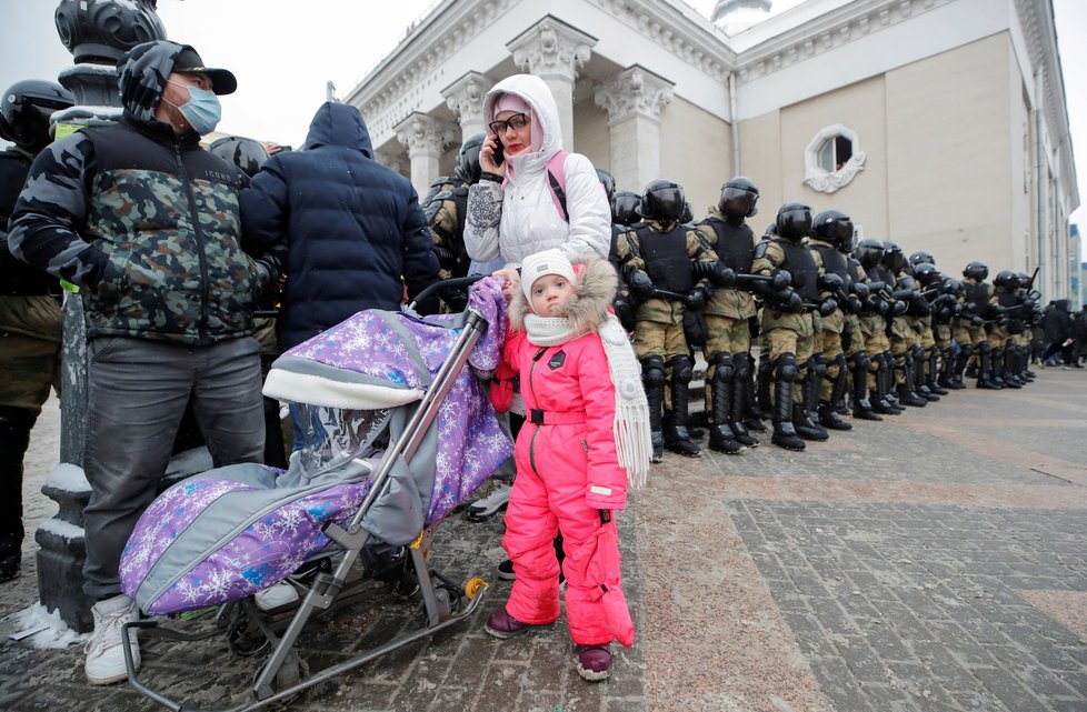 Rusko: Další protesty kvůli věznění Alexeje Navalného (31.1.2021)