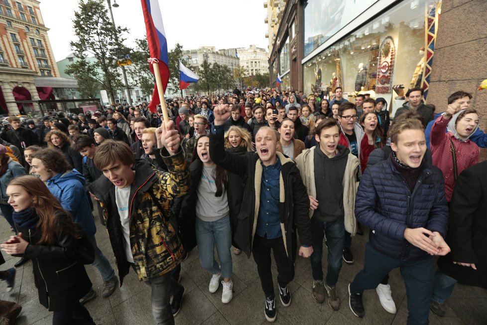 V Rusku dnes demonstrovali přívrženci Navalného.