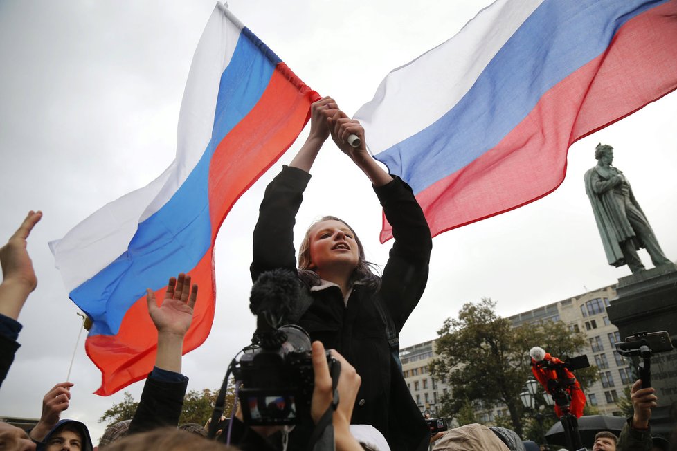 V Rusku dnes demonstrovali přívrženci Navalného.