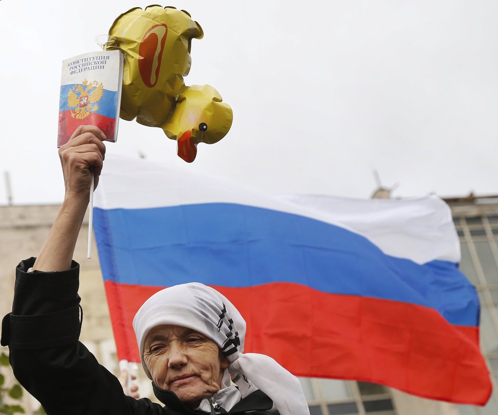 V Rusku demonstrovali přívrženci Navalného.