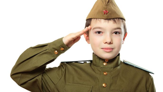 Dítě v ruské armádě
