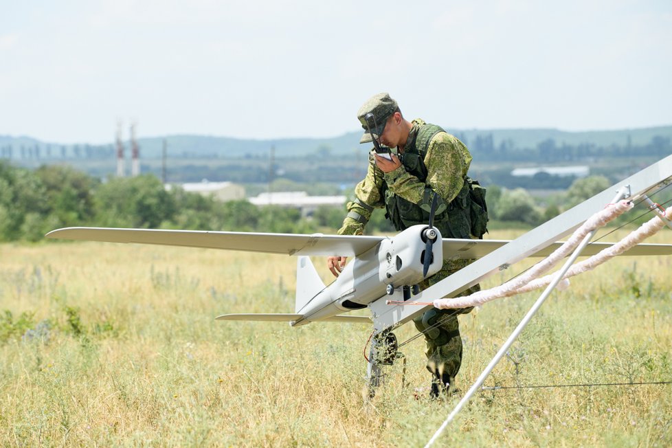 Ruská armáda spoléhá na dron Orlan-10.