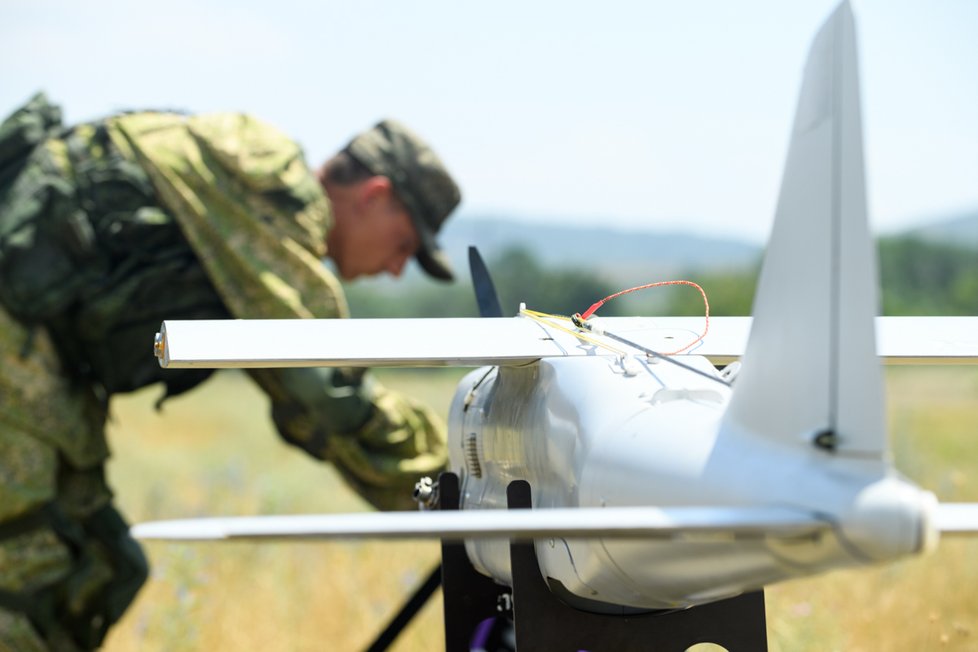 Ruská armáda spoléhá na dron Orlan-10.