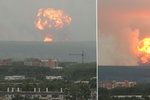 Mohutné exploze, evakuace lidí i zběsilý úprk. Paniku v Rusku způsobil výbuch muničáku.