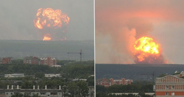 Exploze jak v Černobylu, evakuace i zběsilé úprky. Obří výbuchy vyvolaly paniku v Rusku