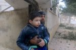 Letecké údery na severosyrské město Idlib