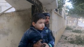 Letecké údery na severosyrské město Idlib