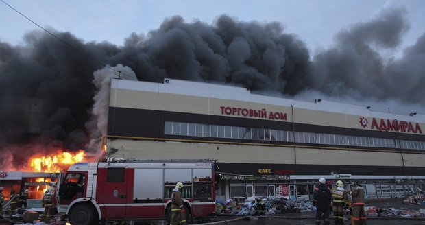 Požár nákupního centra v Rusku: Nejméně 10 mrtvých!
