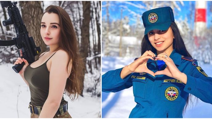 Ruské krásky v uniformě