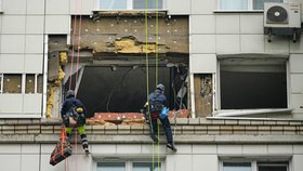 Dronový útok v ruském Krasnogorsku