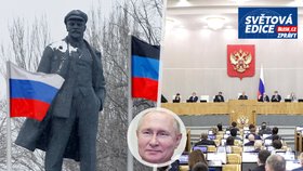 Ruští poslanci vyzývají Putina k uznání separatistických států.