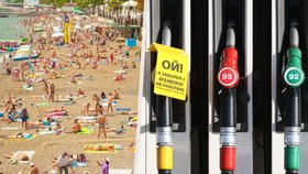 Rusové ruší dovolené na Krymu. Poloostrov se potýká s nedostatkem benzínu i znečištěnými plážemi.