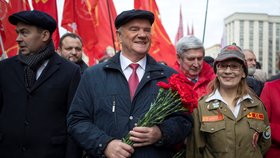 Komunistická demonstrace na Rudém náměstí (29. října 2019)