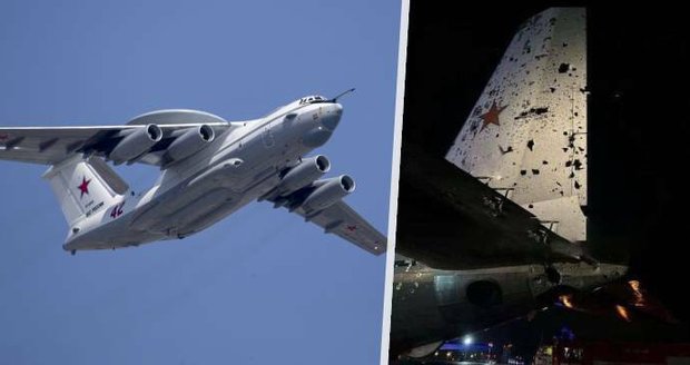 Pohroma pro Putinovu armádu? Ukrajinci hlásí sestřelení ruského obra A-50 a dalšího letadla