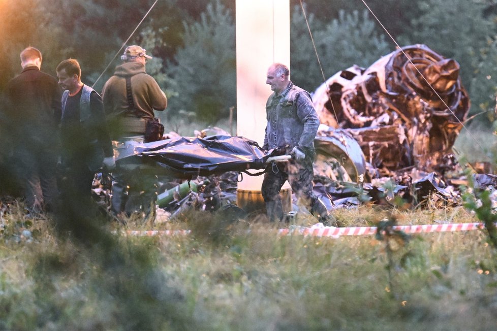 Vyšetřování pádu letadla Jevgenije Prigožina