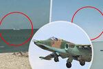 Do Azovského moře se přímo před dovolenkáři zřítil ruský bojový letoun (17.7.2023).