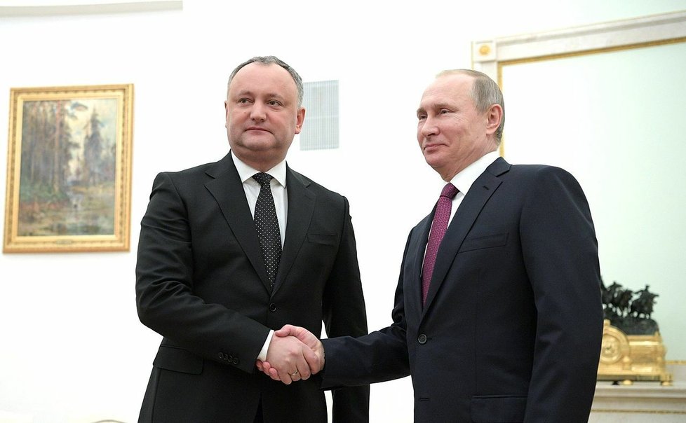 2017: Prezidenti Moldavska a Ruska Igor Dodon a Vladimir Putin.