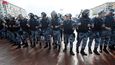 Policie zatkla přes 700 účastníků opoziční demonstrace v Moskvě (3. 8. 2019)