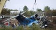 Místo tragické nehody ruského letadla