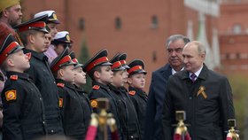 Oslavy 76 let od konce 2. světové války v Moskvě: Vladimir Putin (9. 5. 2021)