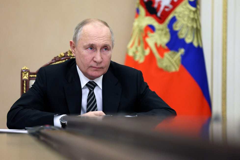 Ruský prezident Putin předsedá zasedání vlády v Moskvě (25. 10. 2023).