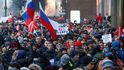 Příznivci opozičníka Navalného protestovali proti prezidentovi Putinovi ve velkých ruských městech. Příznivci opozičníka Navalného protestovali proti prezidentovi Putinovi ve velkých ruských městech.