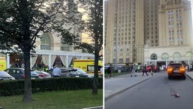 Výbuch v centru Moskvy