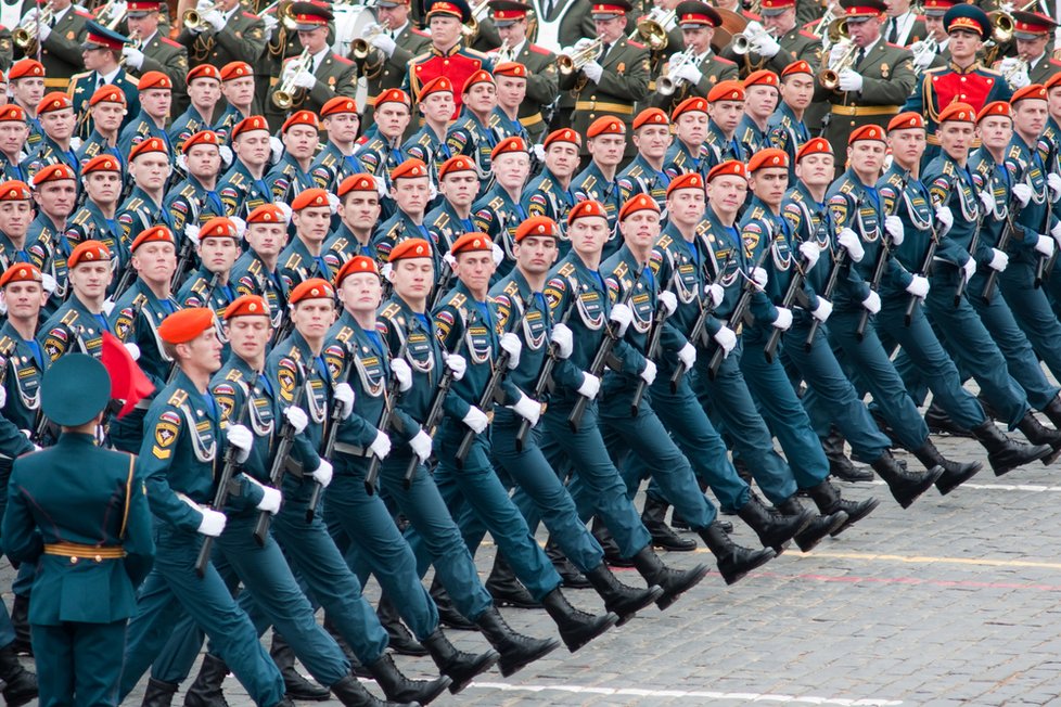 Přehlídka ruské vojenské síly