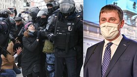 Petříček odsoudil potlačování svobody slova při ruských demonstracích