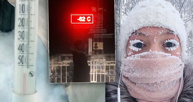 V nejmrazivější vesnici na světě naměřili minus 62 °C. Pak selhal teploměr