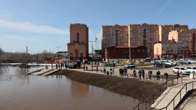 Záplavy v ruském Orenburgu (11.4.2024)