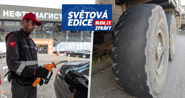 Benzin, papír, pneumatiky... Ruské ekonomice docházejí kvůli sankcím různé věci. Omezení je 13 000