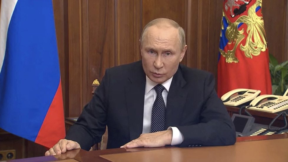 Ruský prezident Vladimír Putin: Vyhlášení částečné mobilizace (21. 9. 2022)