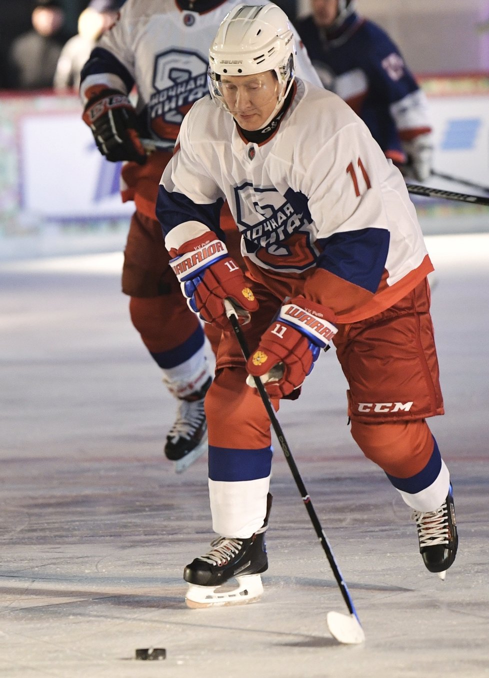 Ruský prezident Vladimir Putin má hokej v oblibě. Zahrál si ho i 29.12.2018 na exhibici v Moskvě