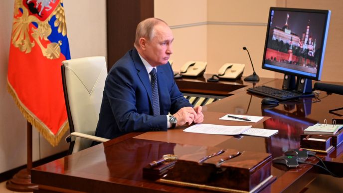 Ruský prezident Vladimir Putin (4.3.2022)