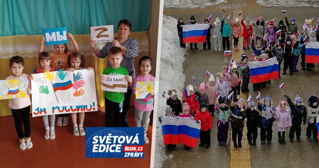 Všichni pro Z! Ruští školáci jsou zavlečení do válečné propagandy. Rodiče mlčí