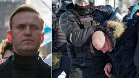 Desítky lidí byly zatčeny v Rusku při demonstracích na podporu opozičního předáka Alexeje Navalného, (23.01.2021).