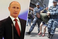 Putin potřetí prezidentem: Při jmenování se zatýkalo!